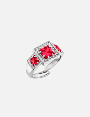 Anello Michele Affidato Trinity Argento 925 – Rosso